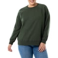 thumbnail image 6 of Terra & Sky Women's Plus Size Fleece Sweatshirt, Available in 1,2, and 3- Packs, Size 0X-4X, 6 of 11
