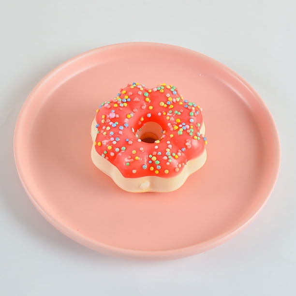 Simulación de pastel de comida, postre, imán de nevera con función antiestrés, decoración realista de dona y pastel para cocina, oficina y uso como regalo.