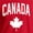 Red, variant on Canada Country Pride Adult Unisex T-Shirt