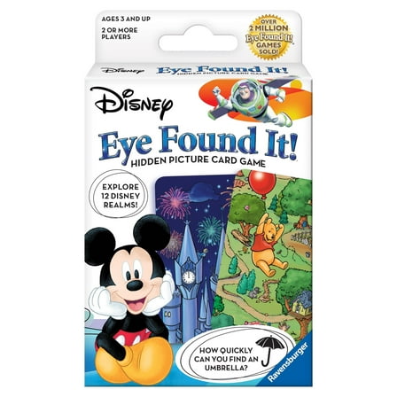 Ravensburger Disney Eye Found It! Hidden Picture Card Game for Preschoolers Ages 3 & up | 2  Players