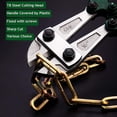 thumbnail image 2 of Comfort Grip Handles Heavy Duty Bolt Cutter, Industrial Grade With Chromium Vanadium Alloy Steel Blade For Cutting Rods Bolts Steel Wires Cables Rivets And Chains (18 Inch), 2 of 6