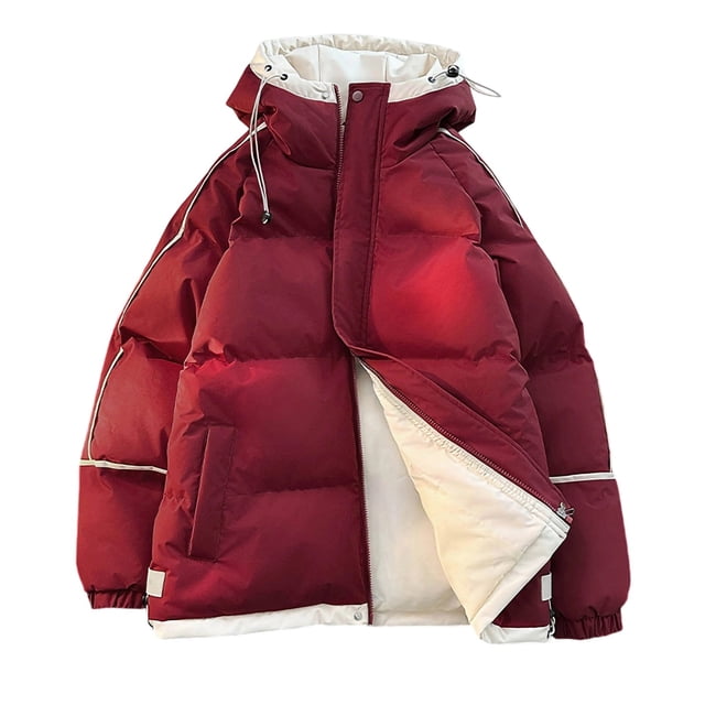 Veste en Cuir pour Homme Doublée en Molleton avec Col Rabattable, Coupe-Vent et Imperméable pour Style Affaires Décontracté, à Manches Longues et à Capuche pour Usage Extérieur