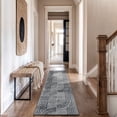 thumbnail image 6 of World Rug Gallery Contemporary Arch Knot Design Area Rug - BLACK 2'x7', 6 of 8