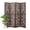 Brown, variant on Breltam 6 Panel Hollow Daisy Cutout Wooden Folding Room Divider Privacy Screen Freestanding Indoor Space Separator Temporary Wall Decorative Screen For Bedroom Living Room No Assembly Required,White