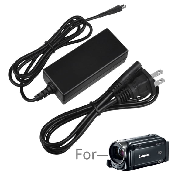 AC Adapter Charger Compatible With VIXIA HF R50 LEGRIA HF R806 R406 Power Cord
