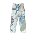 thumbnail image 4 of Xecao Algae Corals and Seashells Men's Straight Lounge Pajama Pants: The Ultimate in Comfortable Sleepwear, 4 of 9