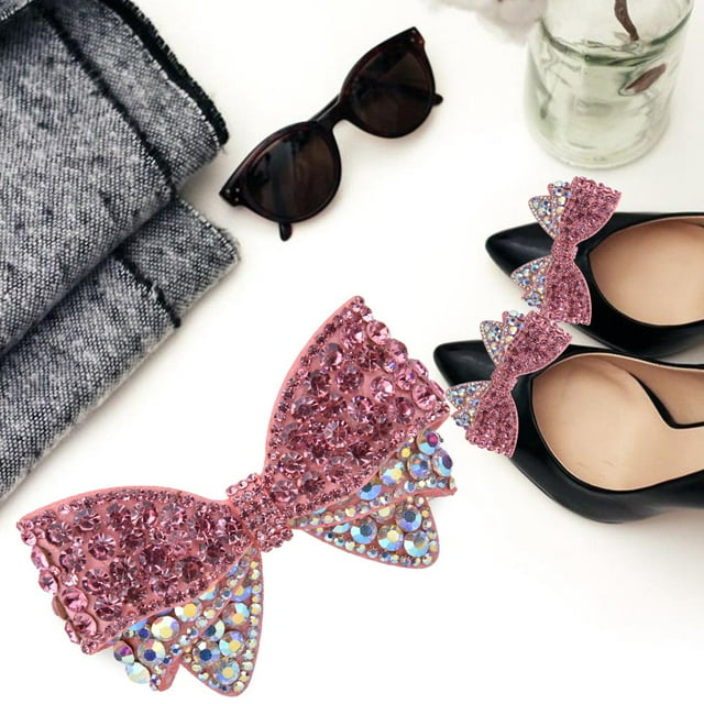 Rhinestones Bowknot,AB Color Rhinestone Bowknot Bowknot Applique DIY Shoe Charms High-End Performance