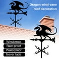thumbnail image 4 of MesaSe Weathervane Dragon Weathervane Indicateur de Direction du Vent pour Toit Weathervane Jardin Jardin Cour Patio Décor, 4 of 9