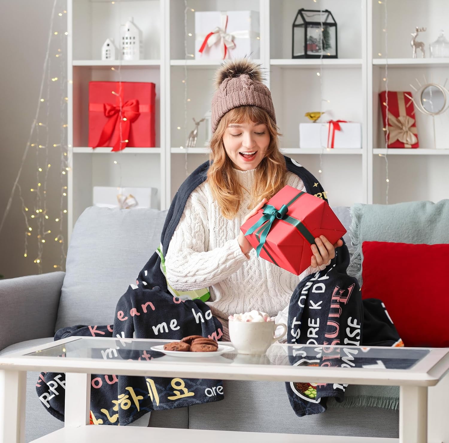 Korean Drama Gifts Korean Gifts for Women K Drama Gifts for Women Kdrama Merch K Drama Korean Drama Blanket 60x50in Korean Blanket K Pop Gifts Teen Girl