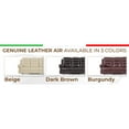 thumbnail image 3 of Beige Leather Reclining Console - Foam Padding, 8 Spring, Lumbar Comfort With Support Springs, 3 of 5