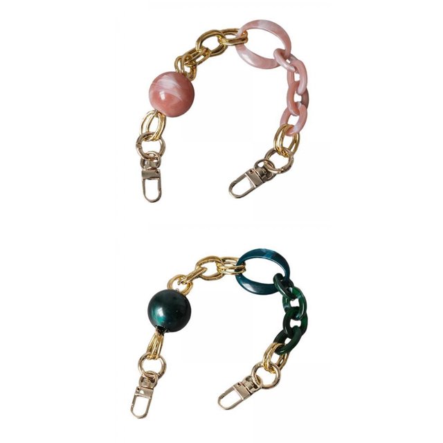 2 uds. de accesorios de cadena de resina de repuesto para asa de Macarena cadena de asa de bolso