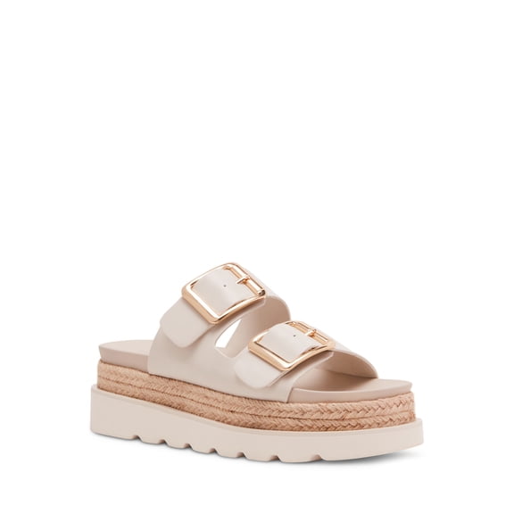 Madden Girl Women's Mythicall Two Strap Slide Platform Sandal