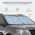 thumbnail image 5 of Uemuo Cute French Bulldog Printed 2 PCS Car Windshield Sun Shade, Auto Sun Heat and UV Rays Blocker, Foldable Automotive Front Window Sunshade Protector, 5 of 7