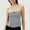 Gray, variant on FDGIU Women's Summer 2025 Plus Size Peplum Tank Tops - V Neck Sleeveless Pleated Blouse for Beach and Office Wear
