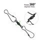 thumbnail image 3 of 10 pinzas para mangas de viento con ganchos giratorios dobles de 360° para colgar., 3 of 5
