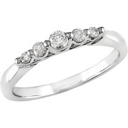 1/4 Carat T.W. Diamond Anniversary Ring in 10kt White Gold