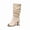 Beige, variant on Women's Slouchy Peep Toe Mid-Calf Boots - Suede-Like Upper with Stacked Block Heel, Casual Chic Ankle Boots for Fall/Winter