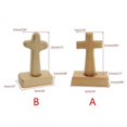 thumbnail image 3 of Wood Cross Crucifix Christian Catholic Religious Prayer Gift Church Decoration Tabletop Cross Sculpture Ornaments, 3 of 5
