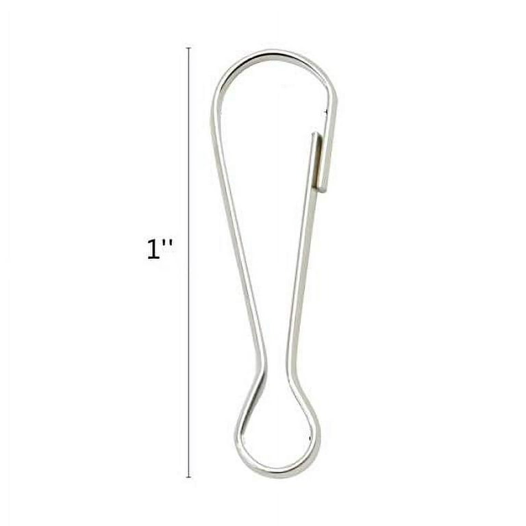 LYECUN 100 Pcs Lanyard Hooks, 304 Stainless Steel Metal Spring Hooks, Small  Spring Clips, Lanyard Snap Clip Hooks for ID Card, Key Chain - 1