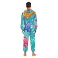thumbnail image 6 of Cartoon Fish Adult Onesie Pajamas Slim Fit Christmas One Piece Suit Pjs for Women and Men Hooded Zipper, 6 of 7