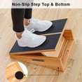 thumbnail image 4 of StrongTek Wooden Slant Board Extra Large 16 x 18 Inch 5 Position Adjustable Incline Board Calf Stretcher for Ankle Exercise, 4 of 6