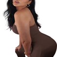 thumbnail image 4 of Femmes d'Été Solides Manches Rompers Sportswear Streetwear Femmes Élastique Taille Haute Combinaisons Gris S, 4 of 9