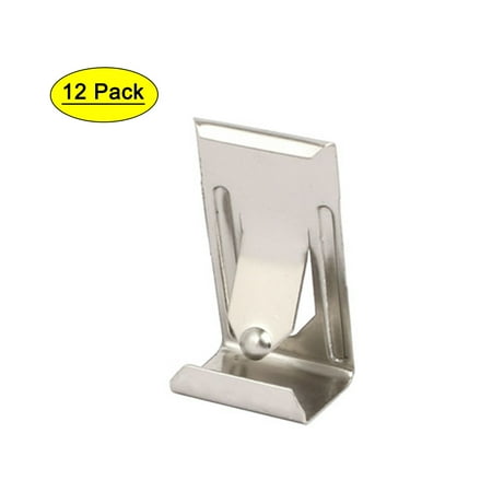 

Uxcell 26mmx14mm Photo Frame Metal Spring Turn Clip Hanger Siver Tone 12pcs