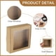 thumbnail image 3 of 20 Piezas de Cajas de Jabón de Kraft, Cajas Mini de Kraft de 4.1 x 4.1 x 1.2 Pulgadas con Ventana Transparente para Empaque de Golosinas de Fiesta (Marrón), 3 of 7