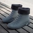 thumbnail image 4 of Botas Lluvia Mujer Hombre Media Pierna Forro Piel Moda ( 39) Gris, 4 of 6