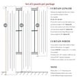 thumbnail image 2 of Cortinas QjmyDeco, modernas, neutras, 229 x 229 cm, lino opaco, paquete de 2, 2 of 8