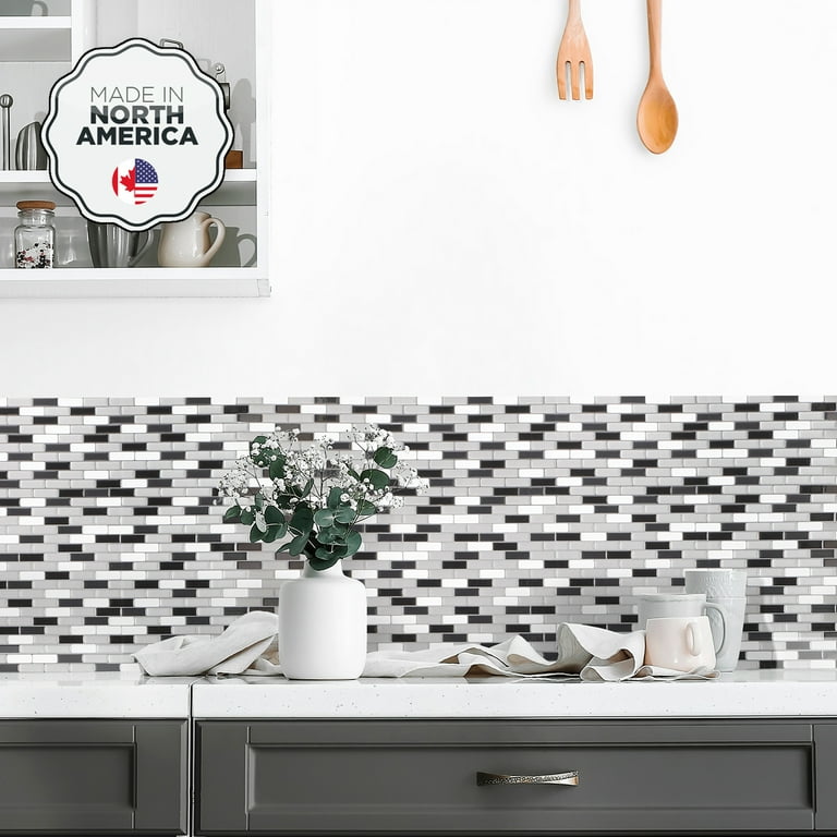 SMART TILES Peel and Stick Backsplash - 5 Sheets of 11.43 x 9