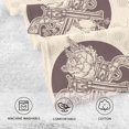 thumbnail image 7 of Dreamtimes Retro Gang Pattern Bathroom Towels 2 Pieces 16×28 inches, Cotton Bath Towel Water Absorbent Lightweight Quickdry Towels for Bathroom Ktichen Travel Gym, 7 of 7