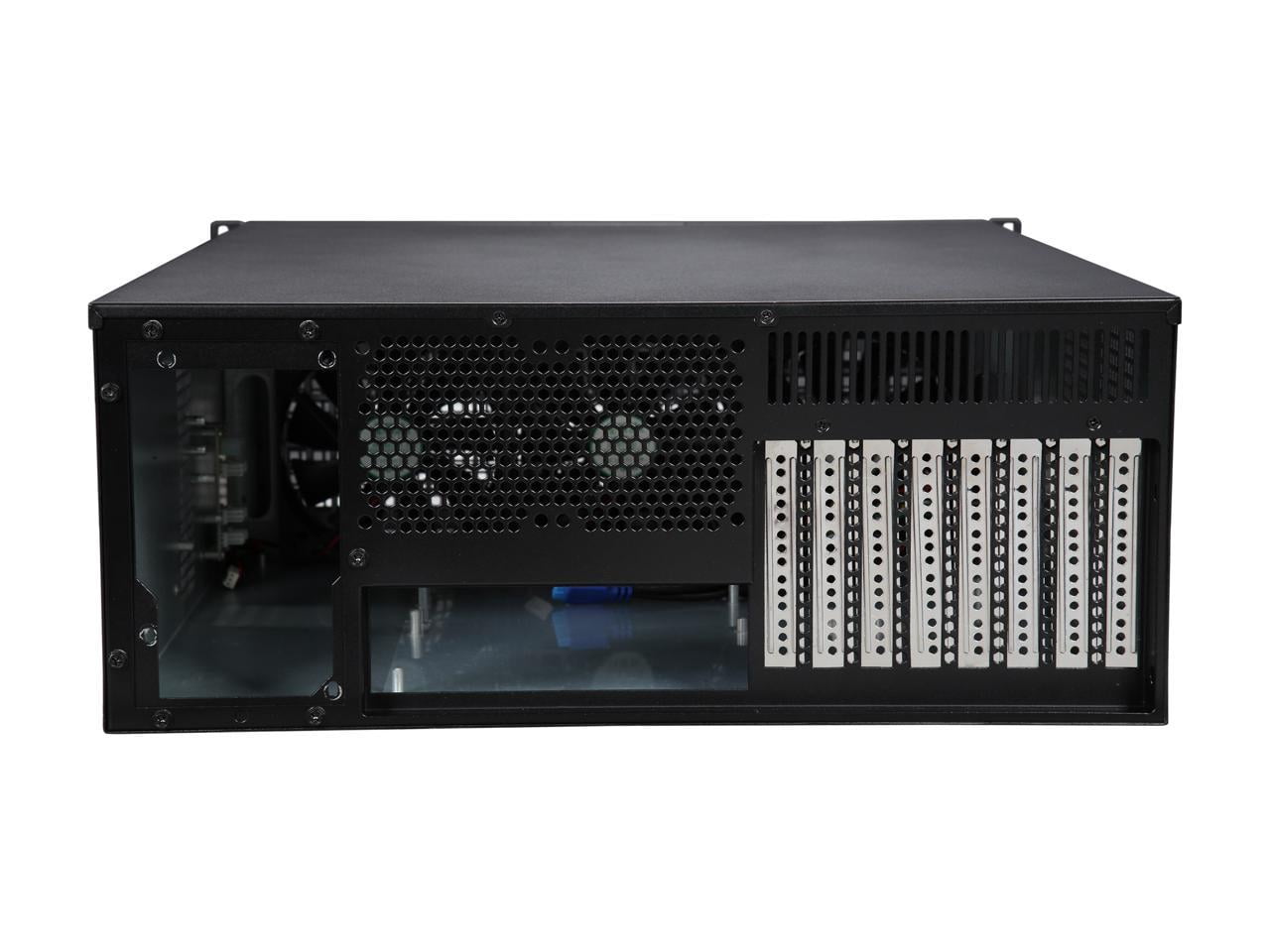 Athena Power RM-4U8G525 Black SGCC (T=1.2mm) 4U Rackmount Server Case 2 External 5.25" Drive Bays