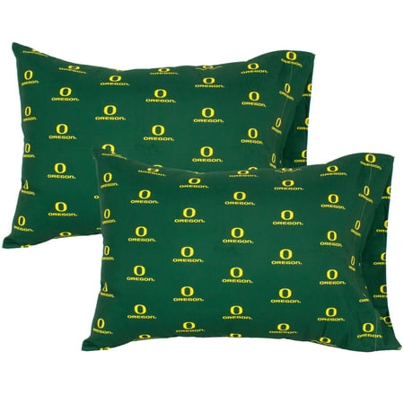 Oregon Ducks Pillowcase Pair, Standard, 20" x 30" (2 Standard Pillowcases)