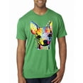 thumbnail image 1 of Wild Bobby, Dean Russo Colorful Chihuahua Dog Lover Men Premium Tri Blend Tee, Envy, Medium, 1 of 5