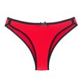 thumbnail image 1 of B91xZ sous-Vêtements en Coton pour Femmes, Bikini Beyondsoft, Rouge TP, 1 of 2