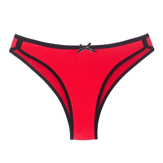 B91xZ sous-Vêtements en Coton pour Femmes, Bikini Beyondsoft, Rouge TP