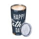 thumbnail image 3 of Taza térmica portátil de acero inoxidable con pajita de 20 oz para café, feliz día del padre, el mejor papá del mundo, color blanco, 3 of 7