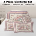 thumbnail image 2 of Sleepwish Kids Bedding Set 4 Pieces Super Soft Unicorn Queen Comforter Set for Girlsl, Pink, 2 of 8