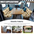 thumbnail image 3 of Uorisanigo Sunflower Rv Dinette Cushion Covers Anti-Slip Couch Cushion Slipcovers Replacement RV Camper Car Bench 2-Piece Set Accessories 1 Backrest Covers and 1 Bench Covers, 3 of 7