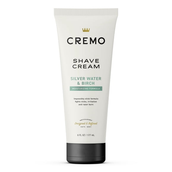 Crema de afeitar Cremo Silver Water & Birch 180 ml para hombre