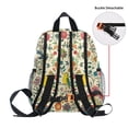 thumbnail image 5 of FORMRS Kids School Backpack with Front Zippered Pocket 12" Student Travel Daypack, Beige Cartoon Animals, 5 of 6