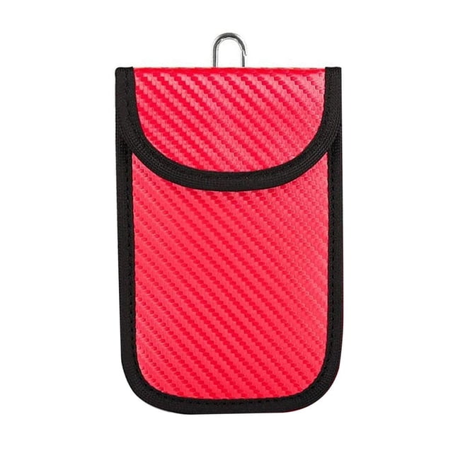 SharkTRUE Carbon Fiber Car Key Pouch: RFI D Blocking, Fashionable & Practical Design