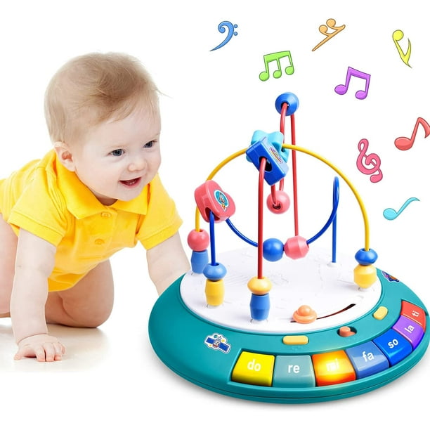 HHHC Jouets pour bébé de 6 à 12 mois, table musicale d