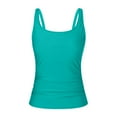 thumbnail image 4 of Hessimy Womens Tankini Top Only Athletic Swim Top Modest Tankini Swimsuit No Bottom(Z03-Mint Green,M), 4 of 5