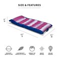 thumbnail image 3 of Big Joe Kona No Inflation Needed Pool Lounger with Headrest, Fade Fuchsia Double Sided Mesh, Quick Draining Fabric, 5.5 feet Big, 3 of 7