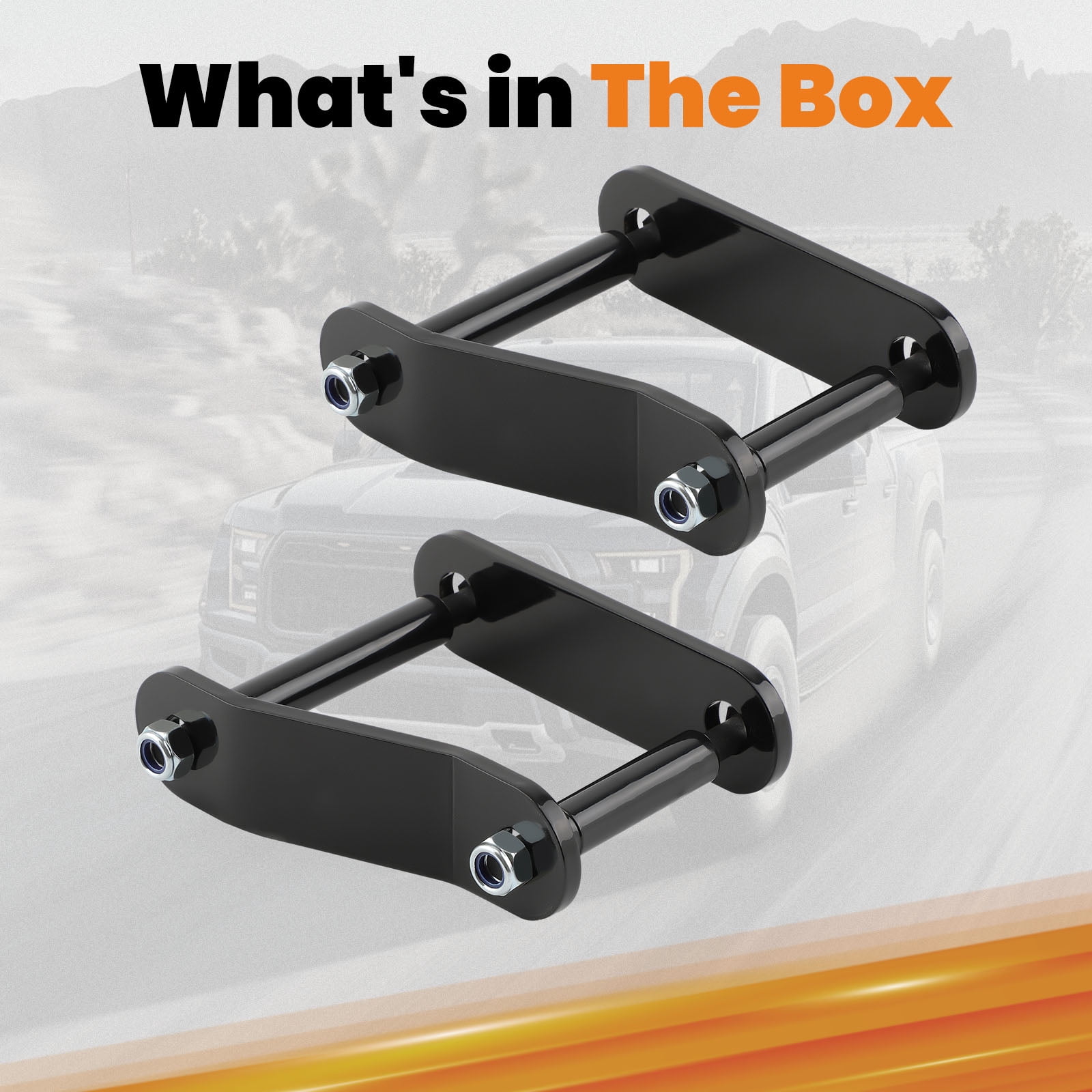 maXpeedingrods 2" Rear Lift Kit for Nissan Frontier XTERRA 2005-2022, Suspension Lift Shackles for Suzuki Equator 2009-2014