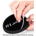 thumbnail image 3 of Silicone Non-Slip Drink Coasters with Removable Printed Absorbent Felt Pad - Set of 4 - #Laugh, 3 of 3