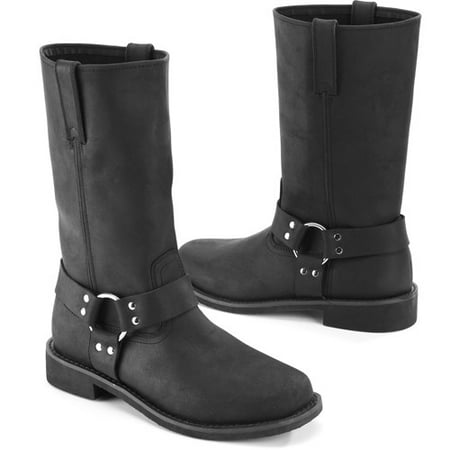 Wrangler - Men's Buckle Genuine Leather Western Boots - Walmart.com