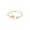 Gold Letter A, variant on Initial Rings for Women Open Adjustable Cubic Zirconia Letter Alphabet Silver Plated Stainless Steel Jewelry Silver Letter S
